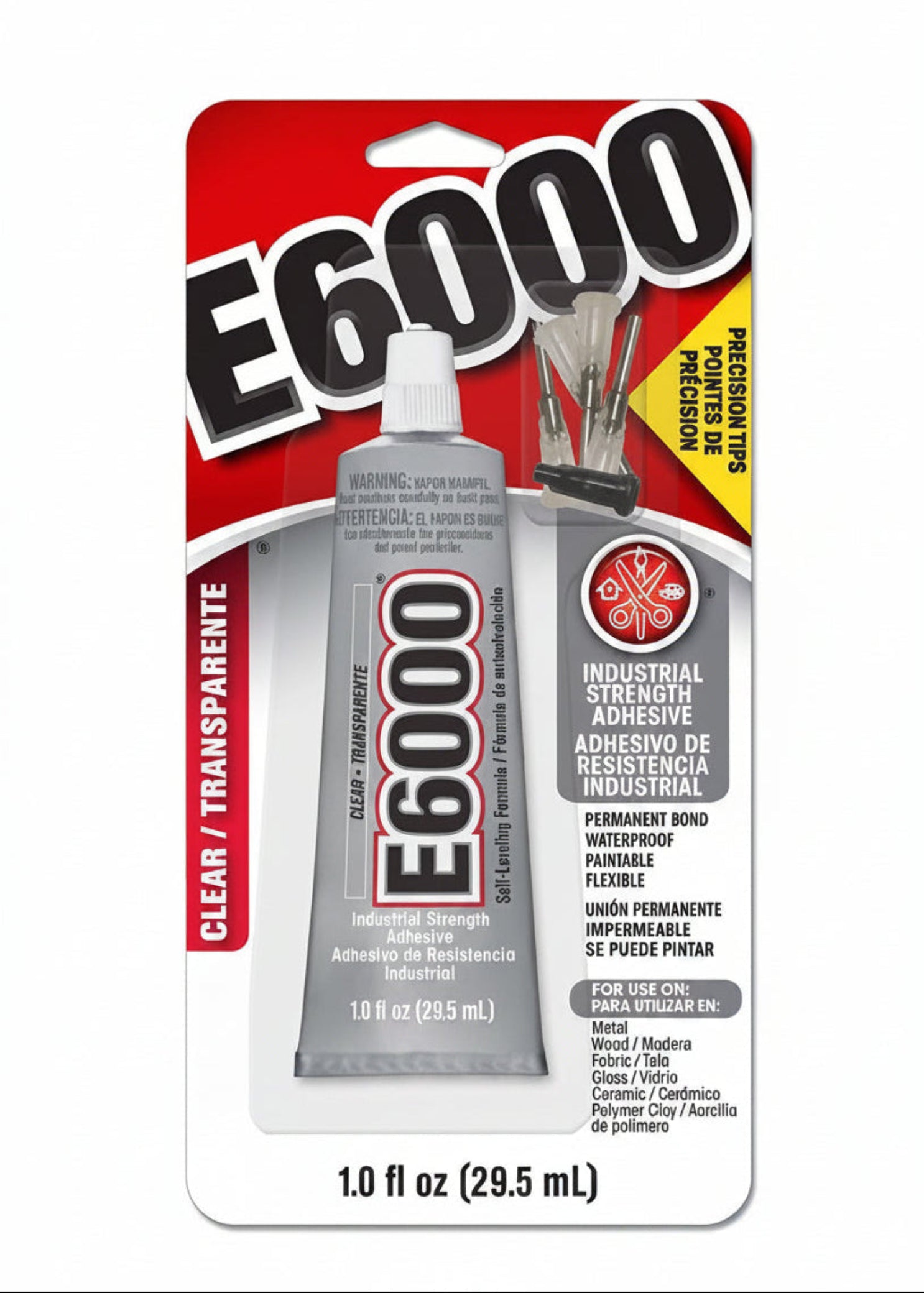 E-6000 1oz Glue W/ Tip inclusions