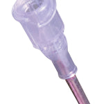 Rhinestones Unlimited Adhesive (1 oz) W/ Tips, detail view showing precision tip with metal nozzle and plastic hub