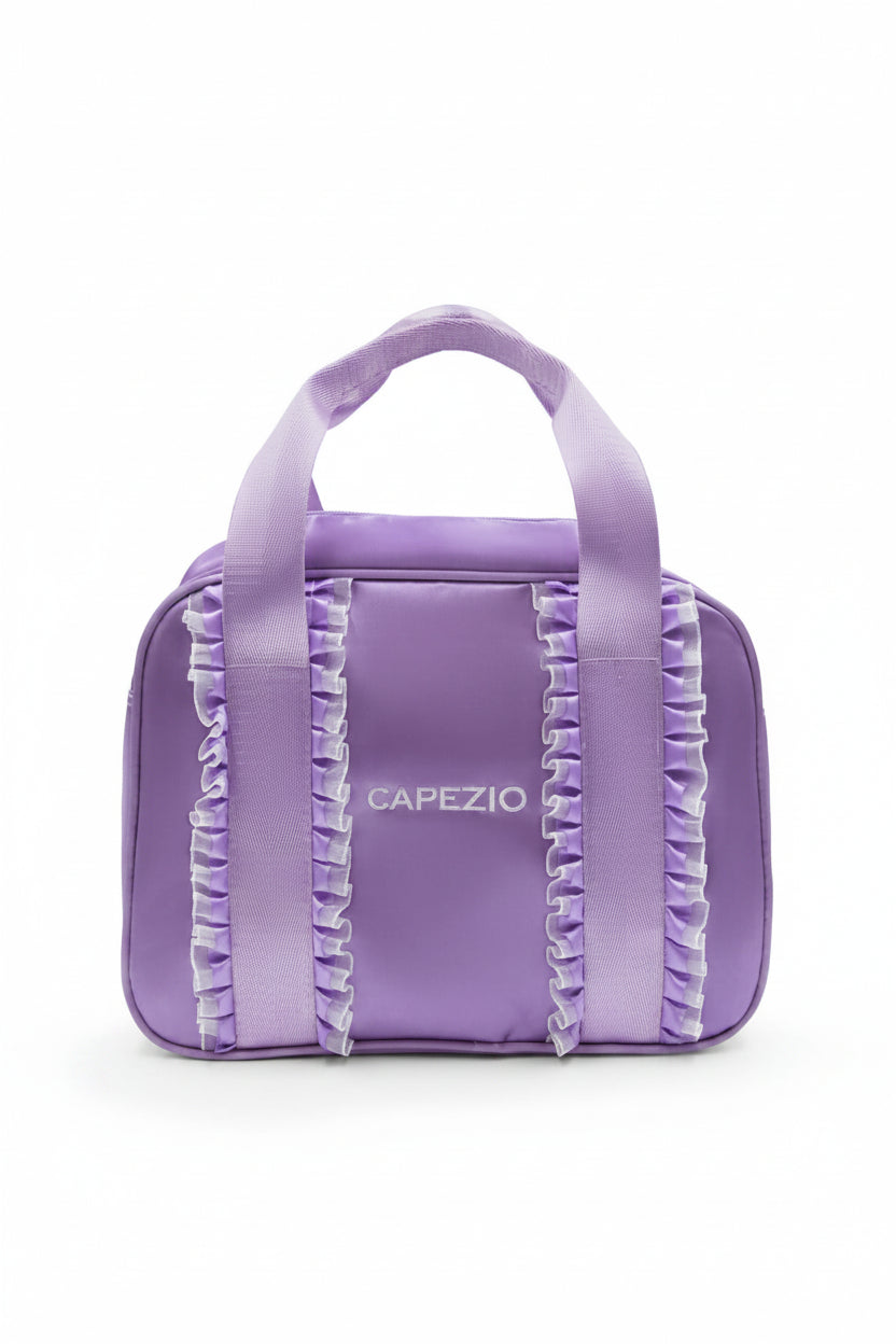 Eloise Ruffle Bag Lavender front view