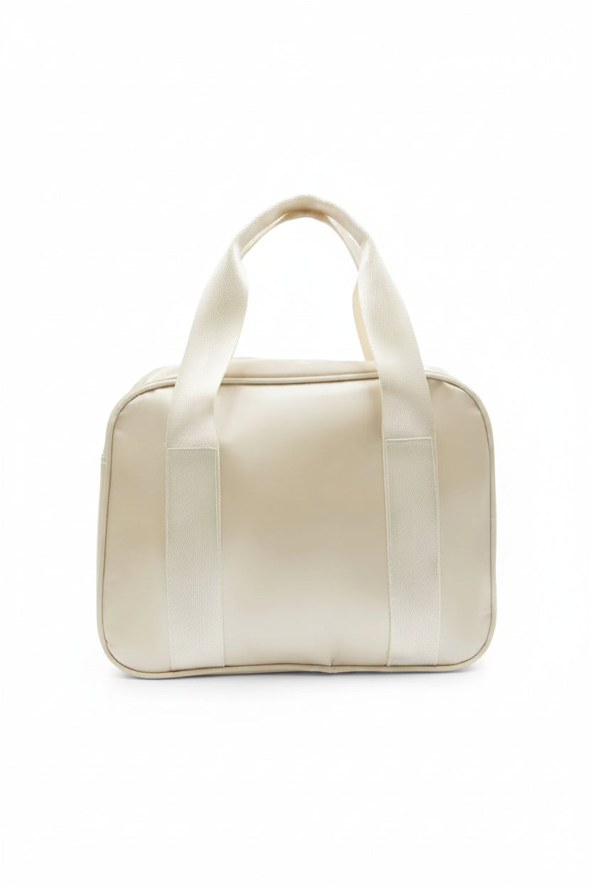 Eloise Ruffle Bag Oatmeal back view