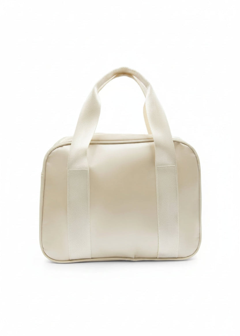 Eloise Ruffle Bag Oatmeal back view