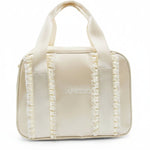 Eloise Ruffle Bag Oatmeal front view