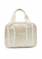 Eloise Ruffle Bag Oatmeal front view