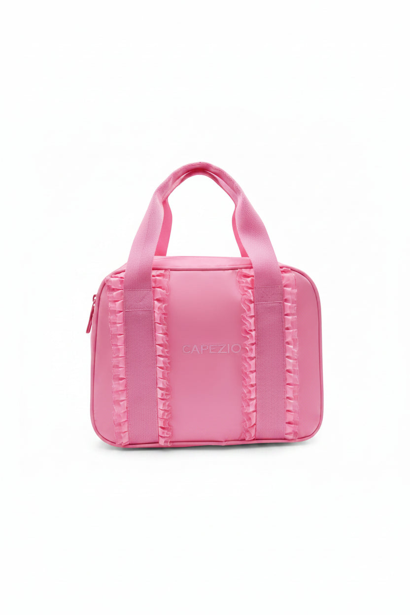 Eloise Ruffle Bag Pink front view