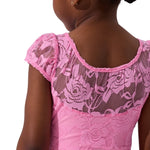Elsie Leotard Rose Pink back view
