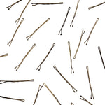 Kitsch Essential Bobby Pins in Gold, detail view showing gold bobby pin construction and finish