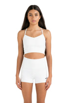 Everyday Long-line Singlet White front view