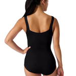 Everyday Sculpt Tank Leotard Black back view