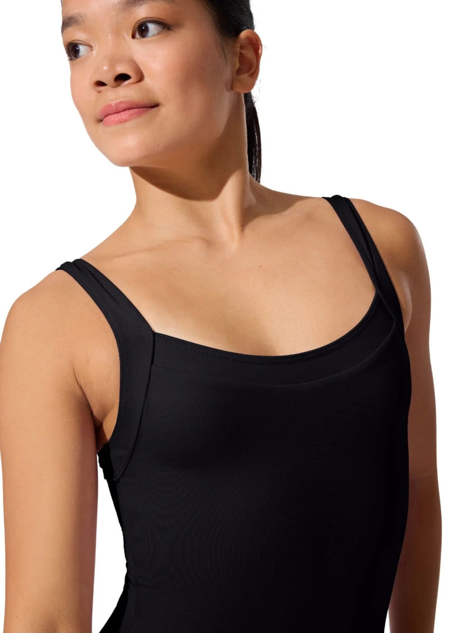 Everyday Sculpt Tank Leotard Black detail view