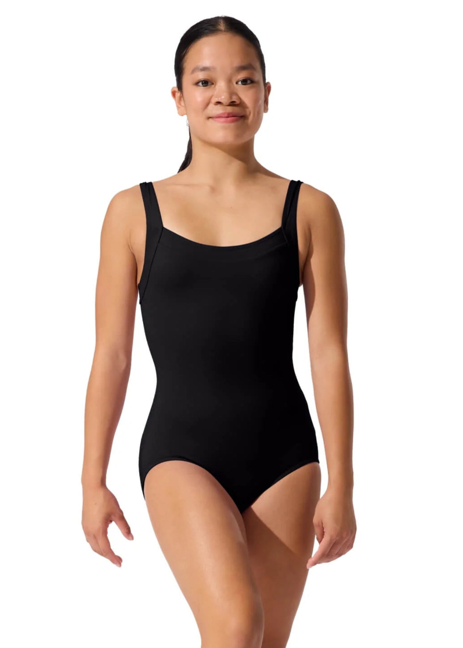 Everyday Sculpt Tank Leotard Black front view