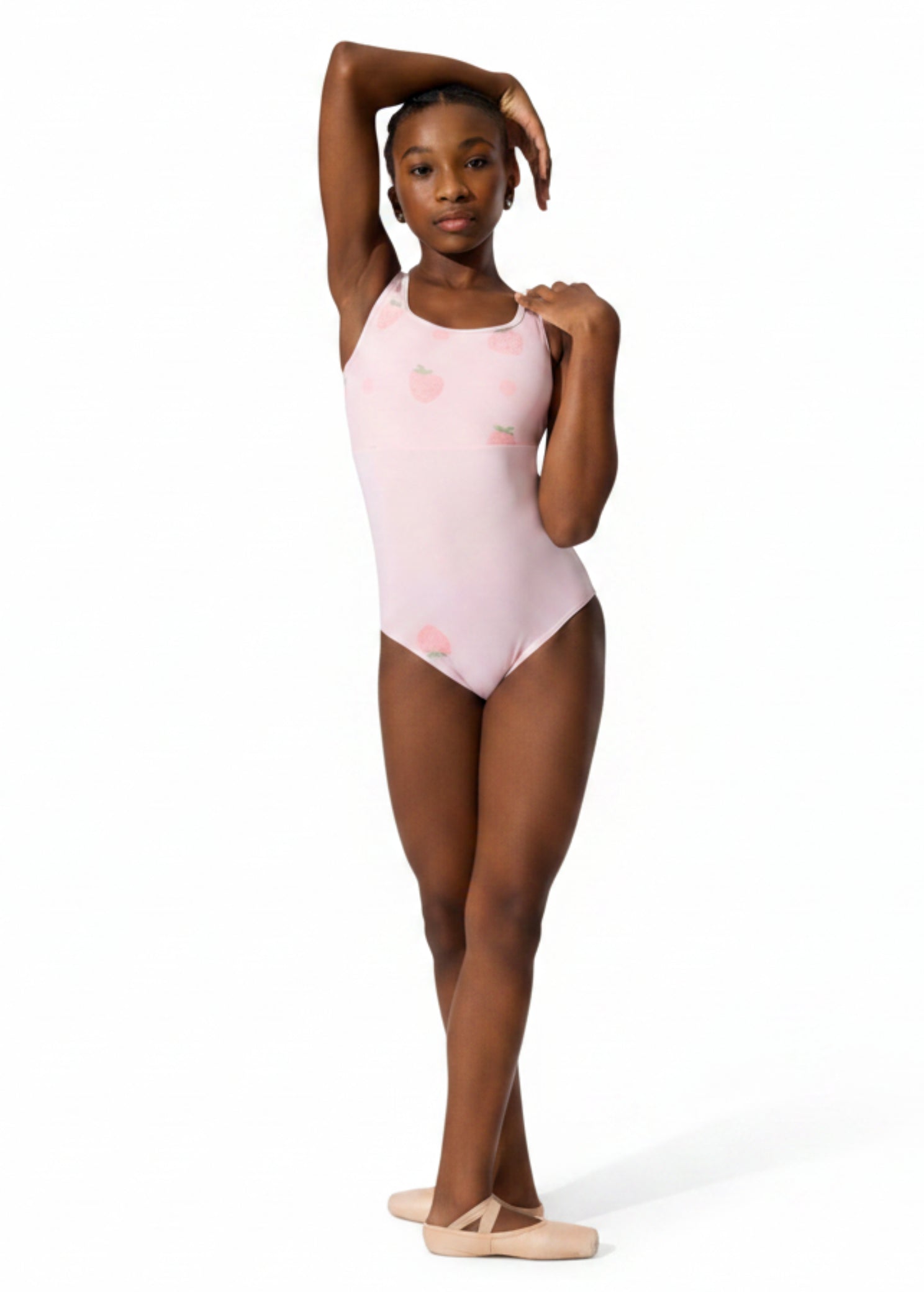 Berry Bliss Leotard Pink front view