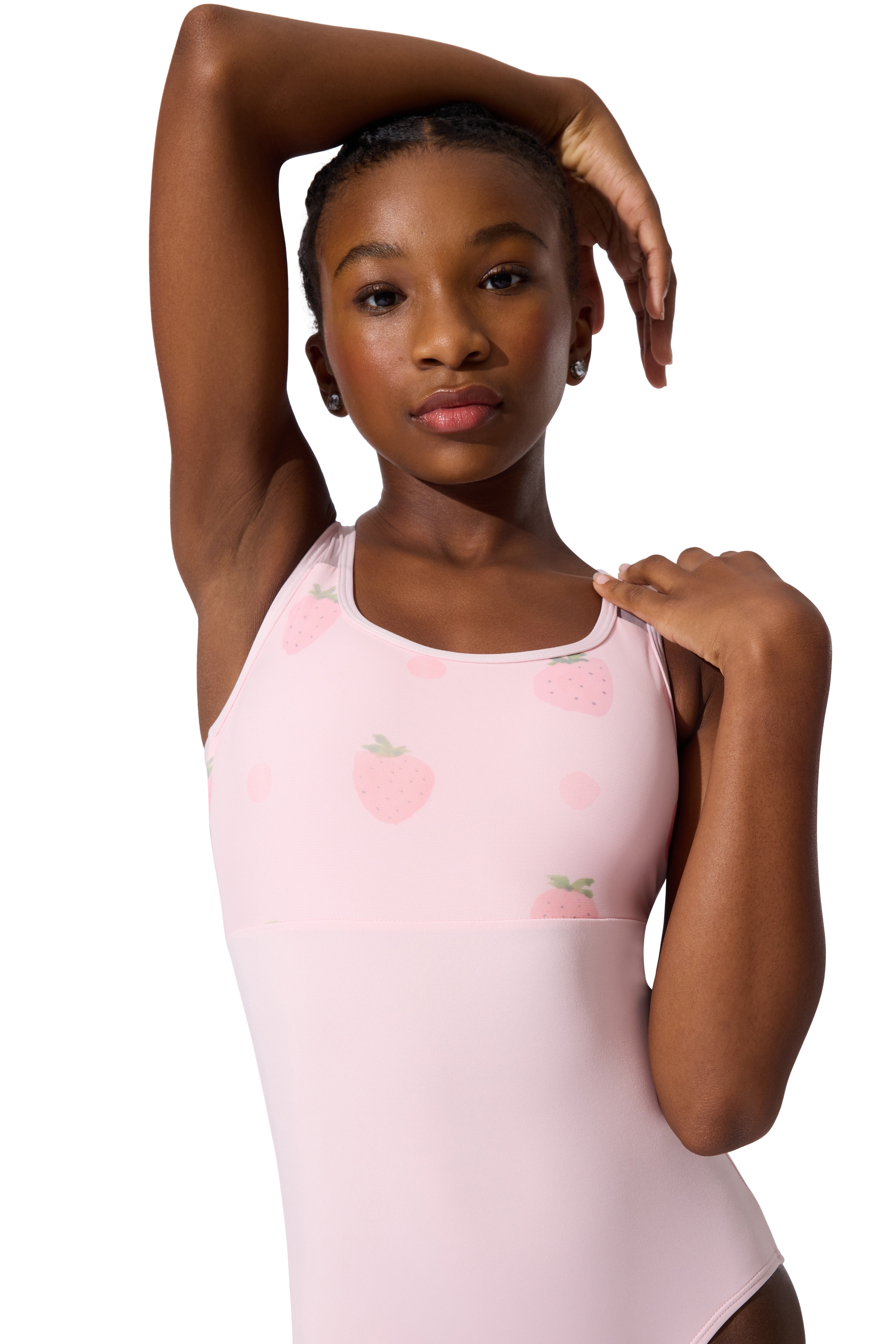 Berry Bliss Leotard Pink front view