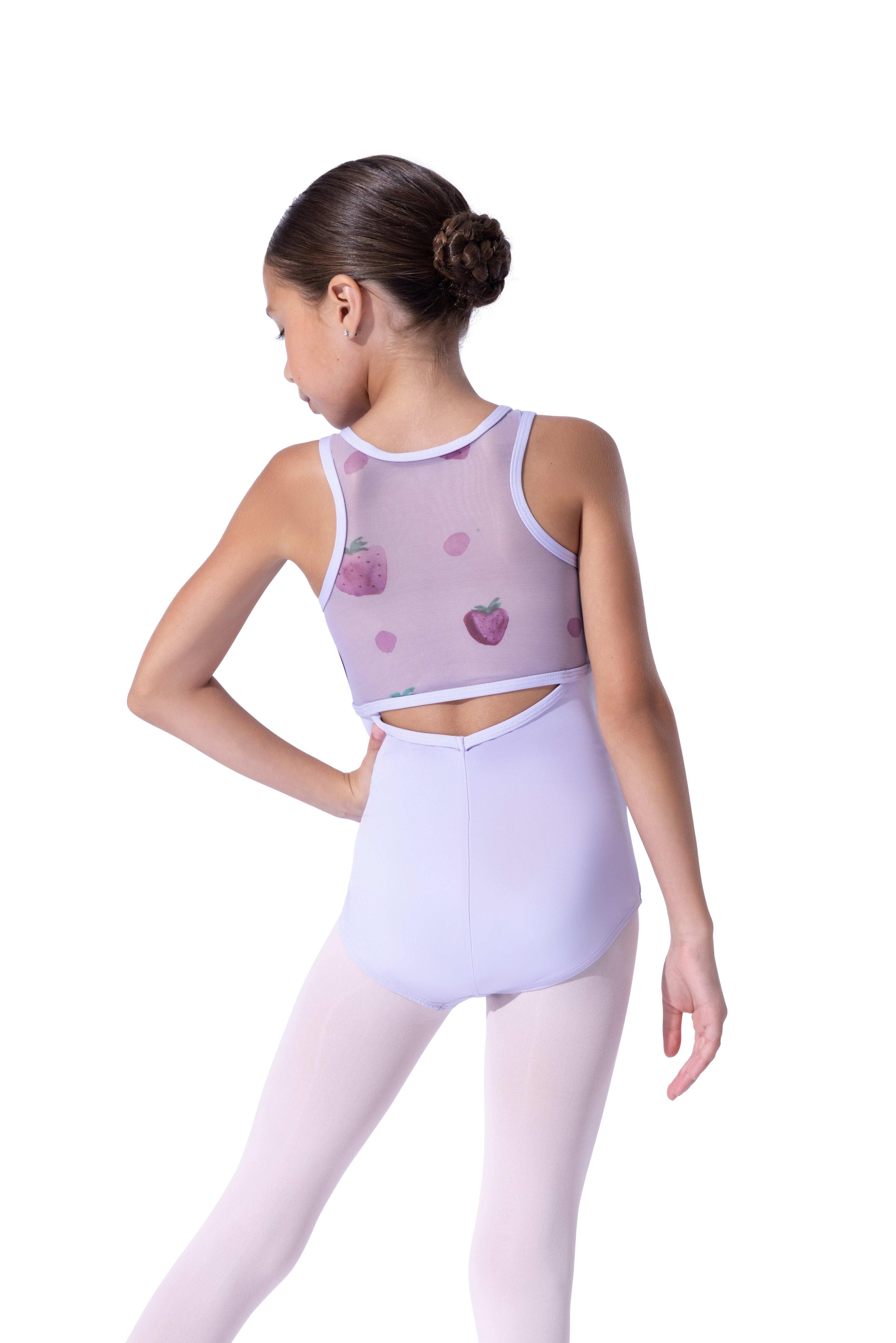 Berry Bliss Leotard Lavender back view