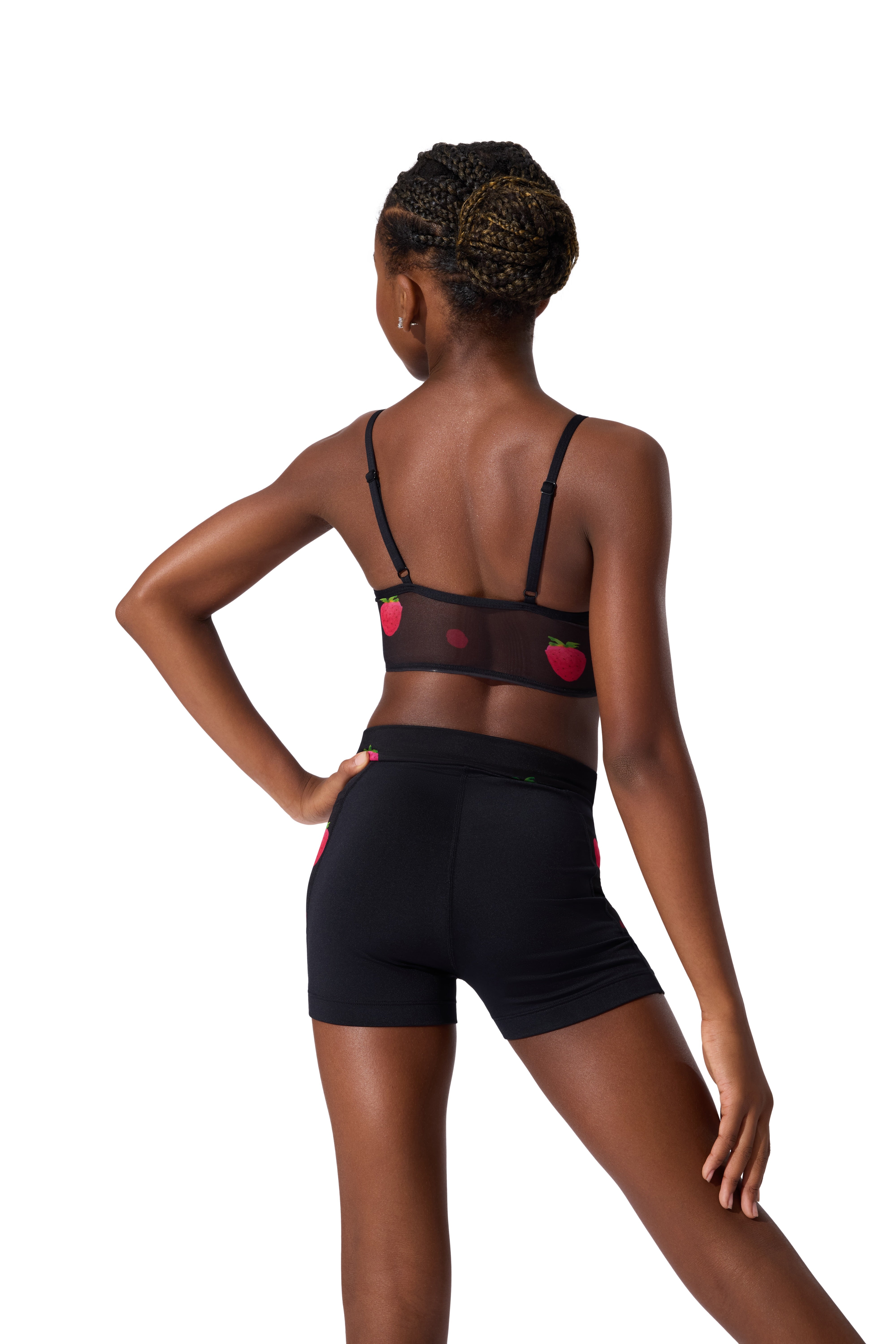 Berry Cute Top Black back view