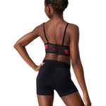 Berry Cute Top Black back view
