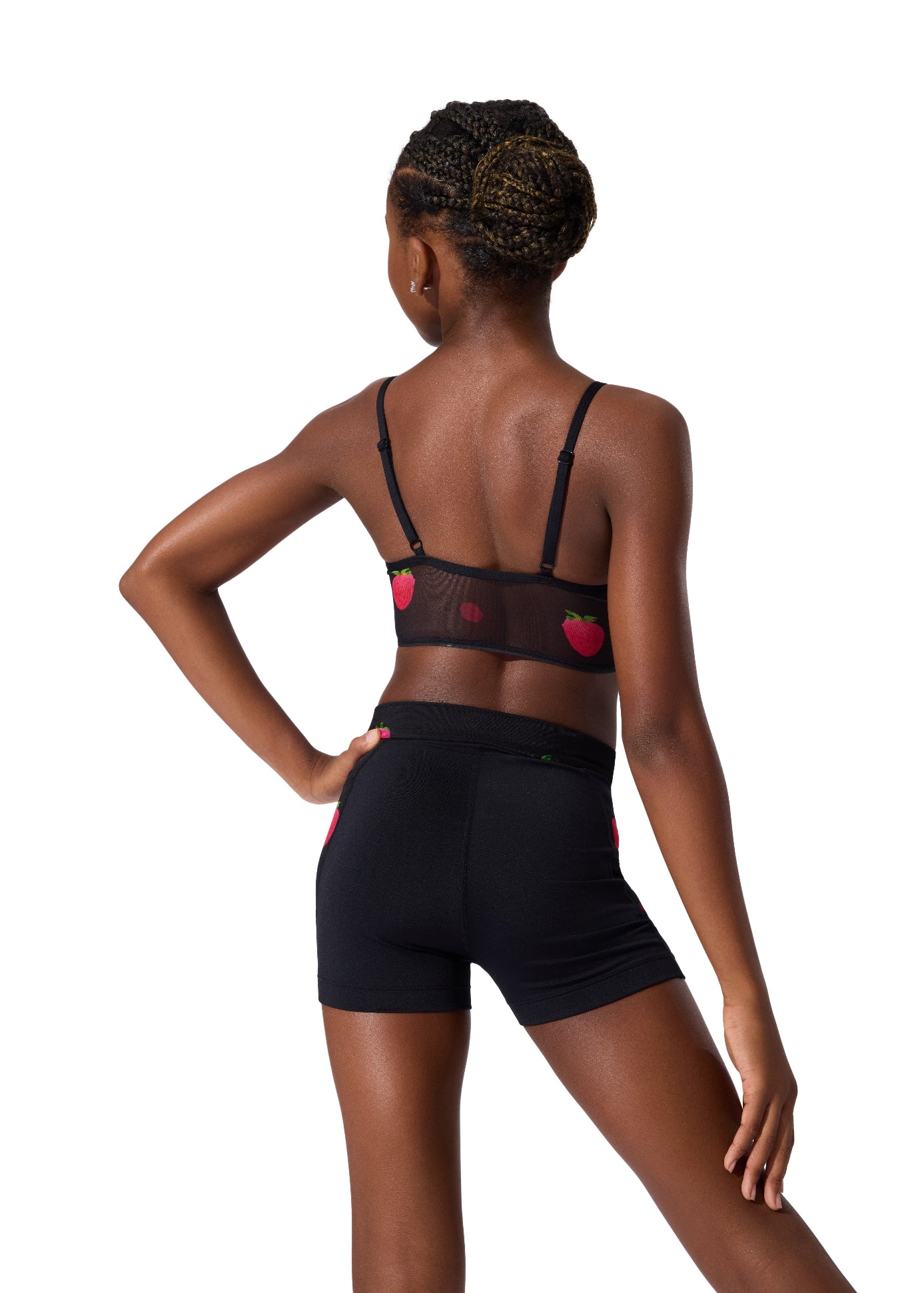Berry Cute Top Black back view