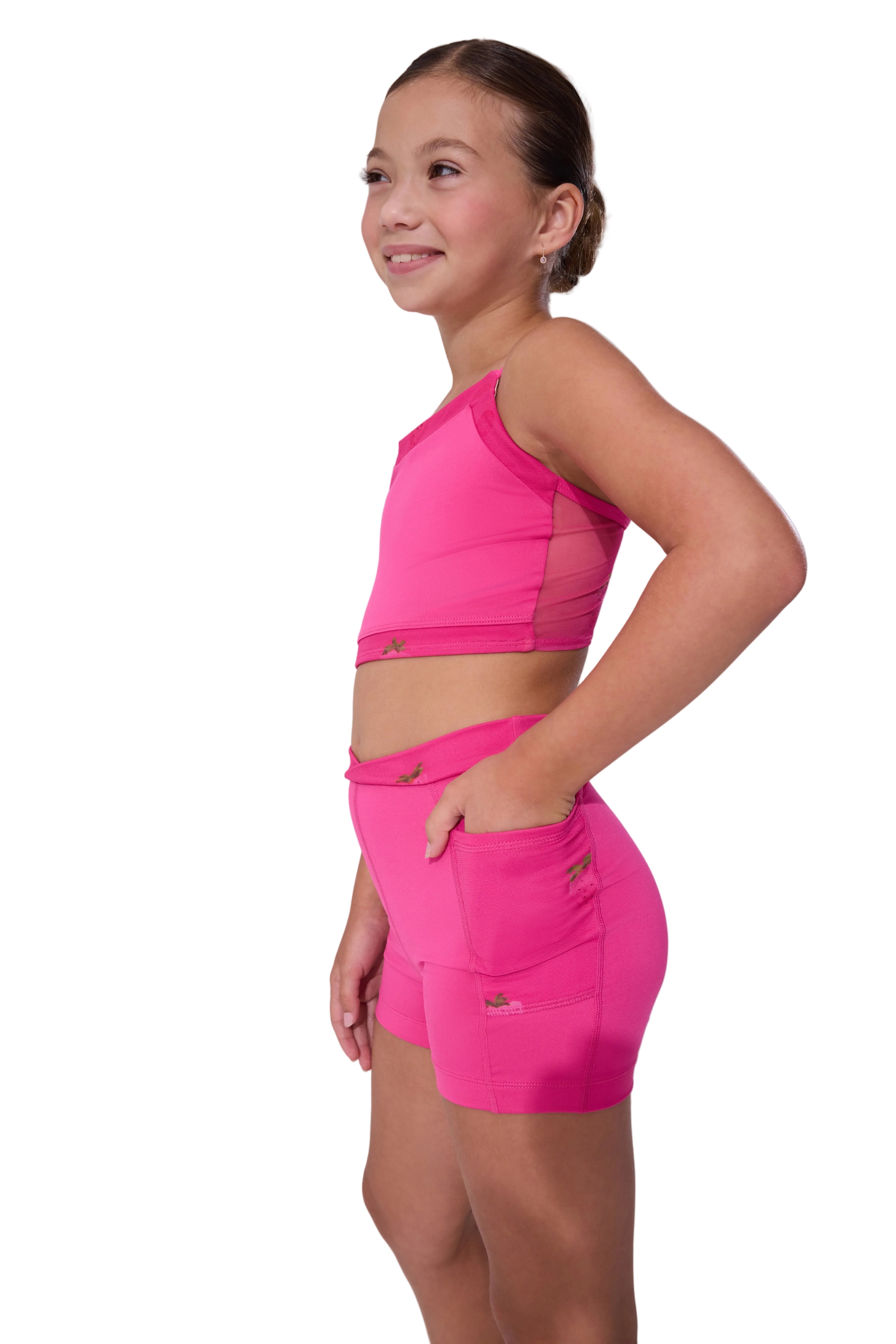 Berry Cute Top Bright Pink side view