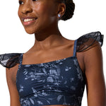 Fairy Flutter Top Black front view