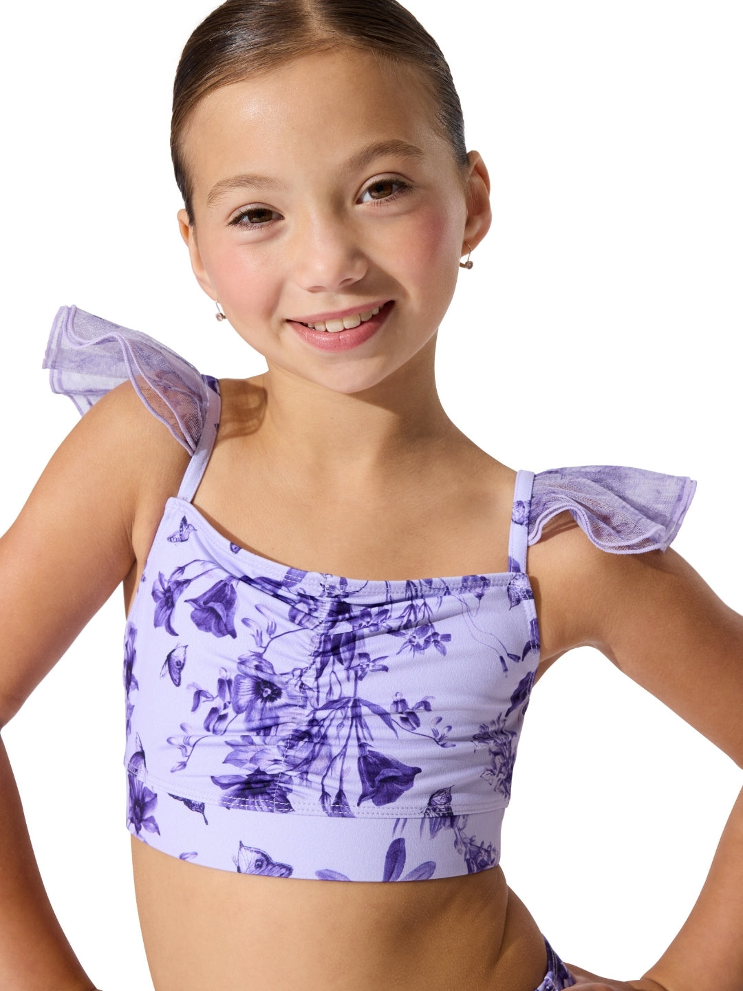 Fairy Flutter Top Lavender front view