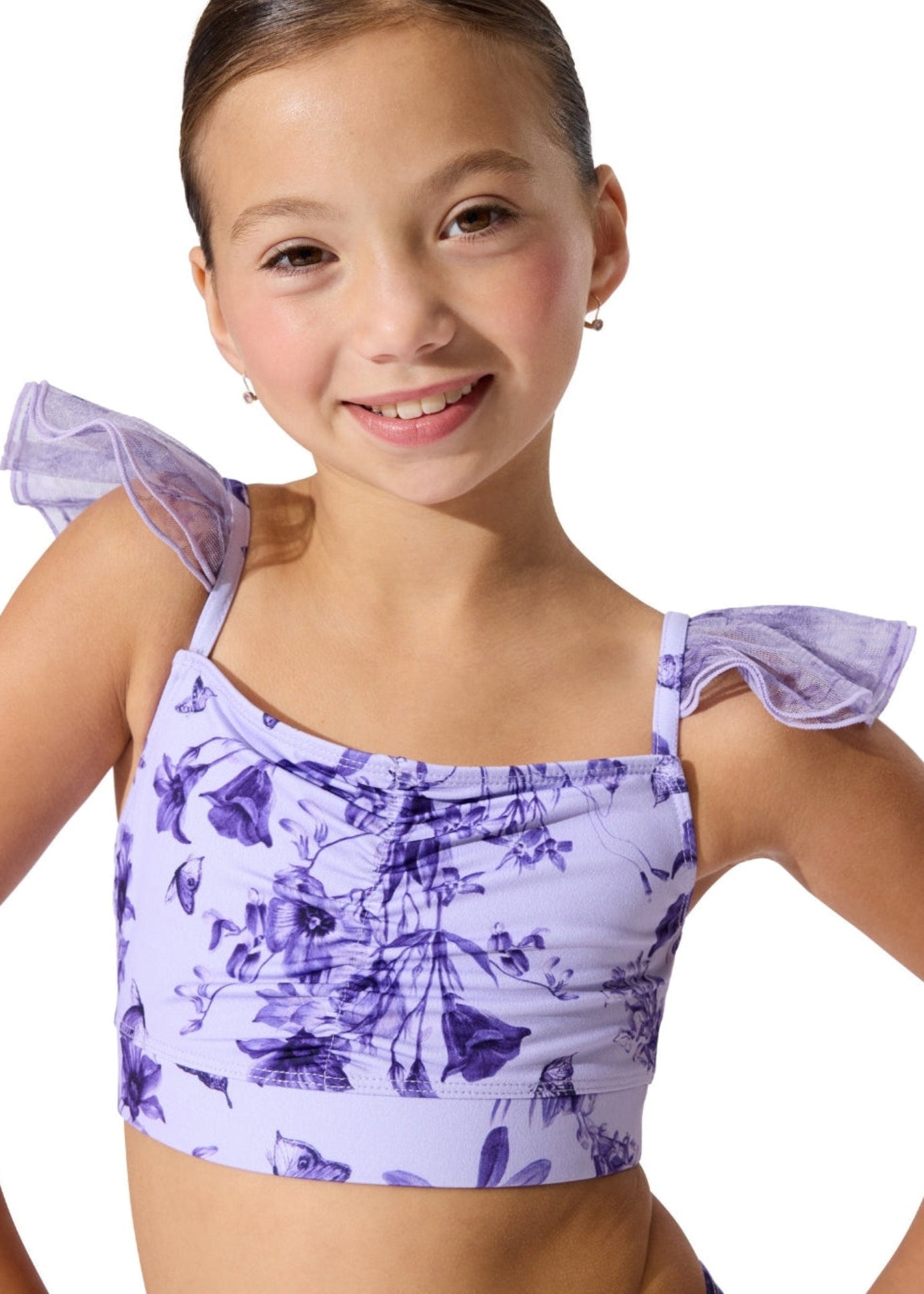 Fairy Flutter Top Lavender front view