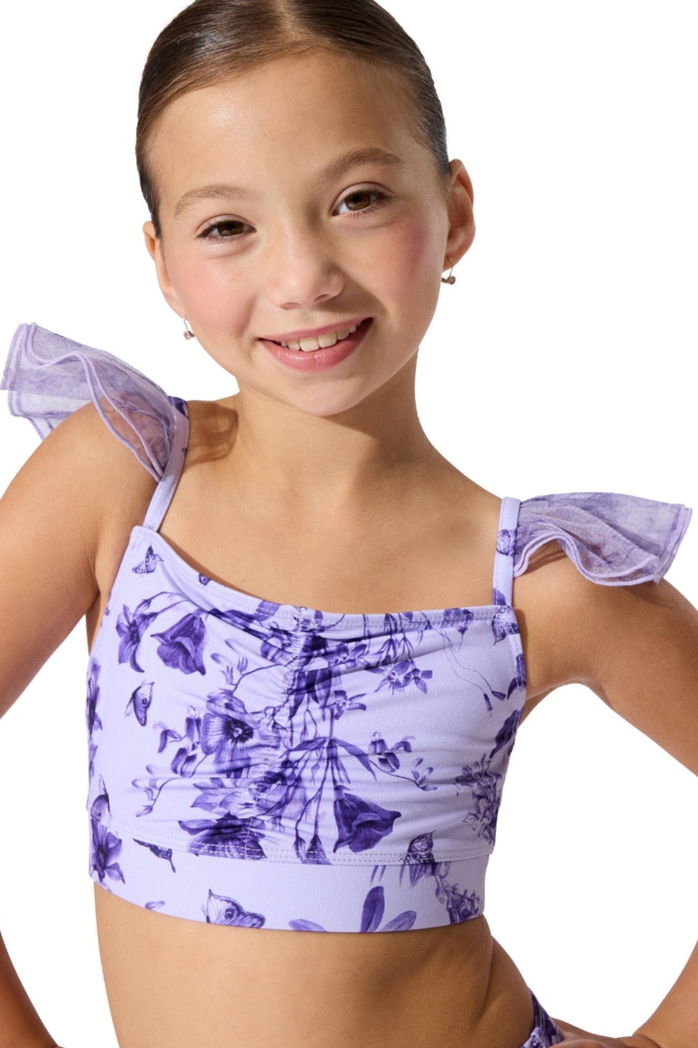 Fairy Flutter Top Lavender front view