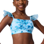 Fairy Flutter Top Light Blue front view