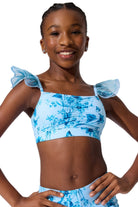 Fairy Flutter Top Light Blue front view