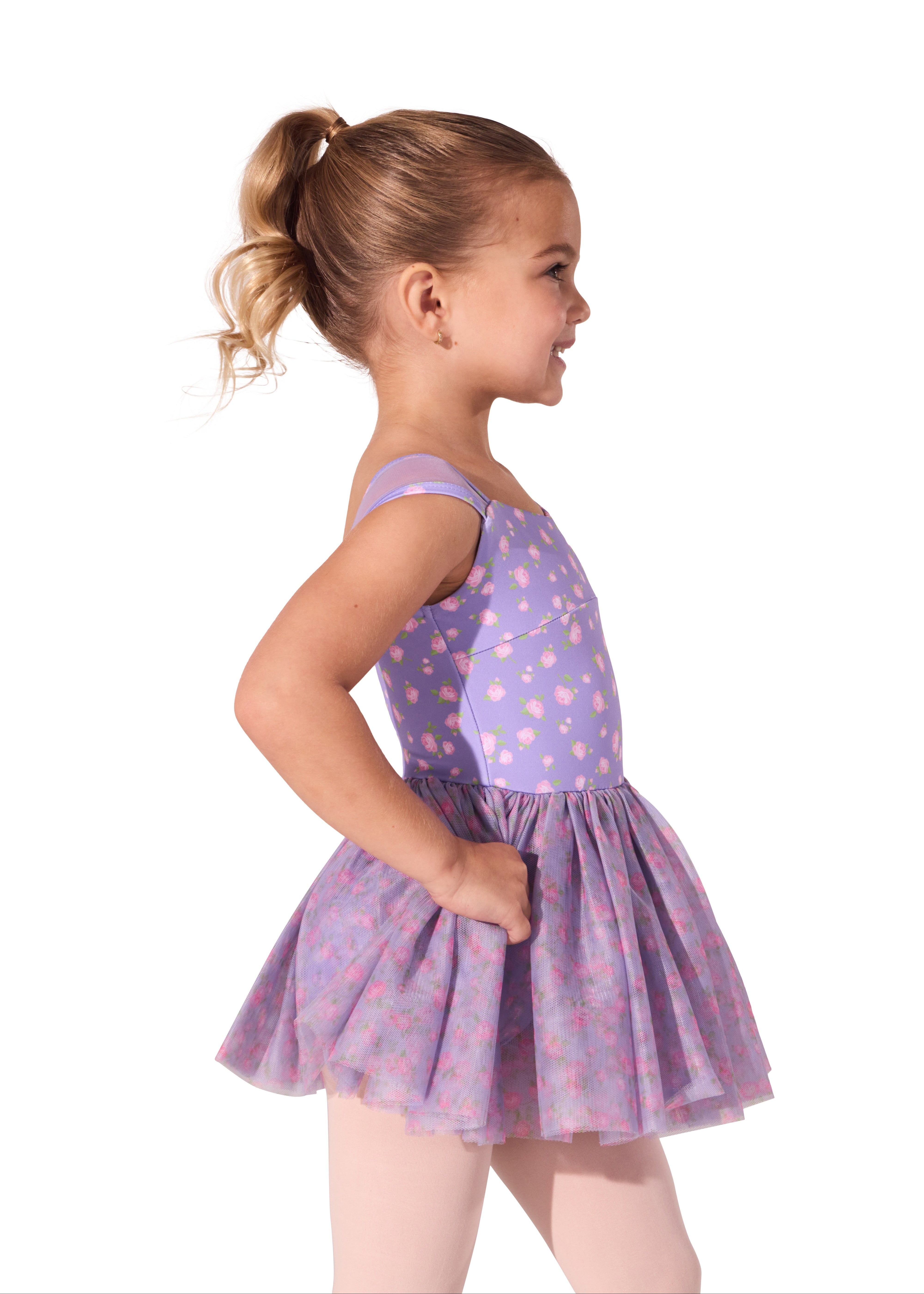 Tapestry Twirl Dress Vibrant Violet side view