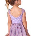 Tapestry Twirl Dress Vibrant Violet back view