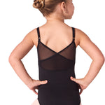 Damask Leotard Black back view