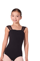 Arras Tank Leotard Black front view