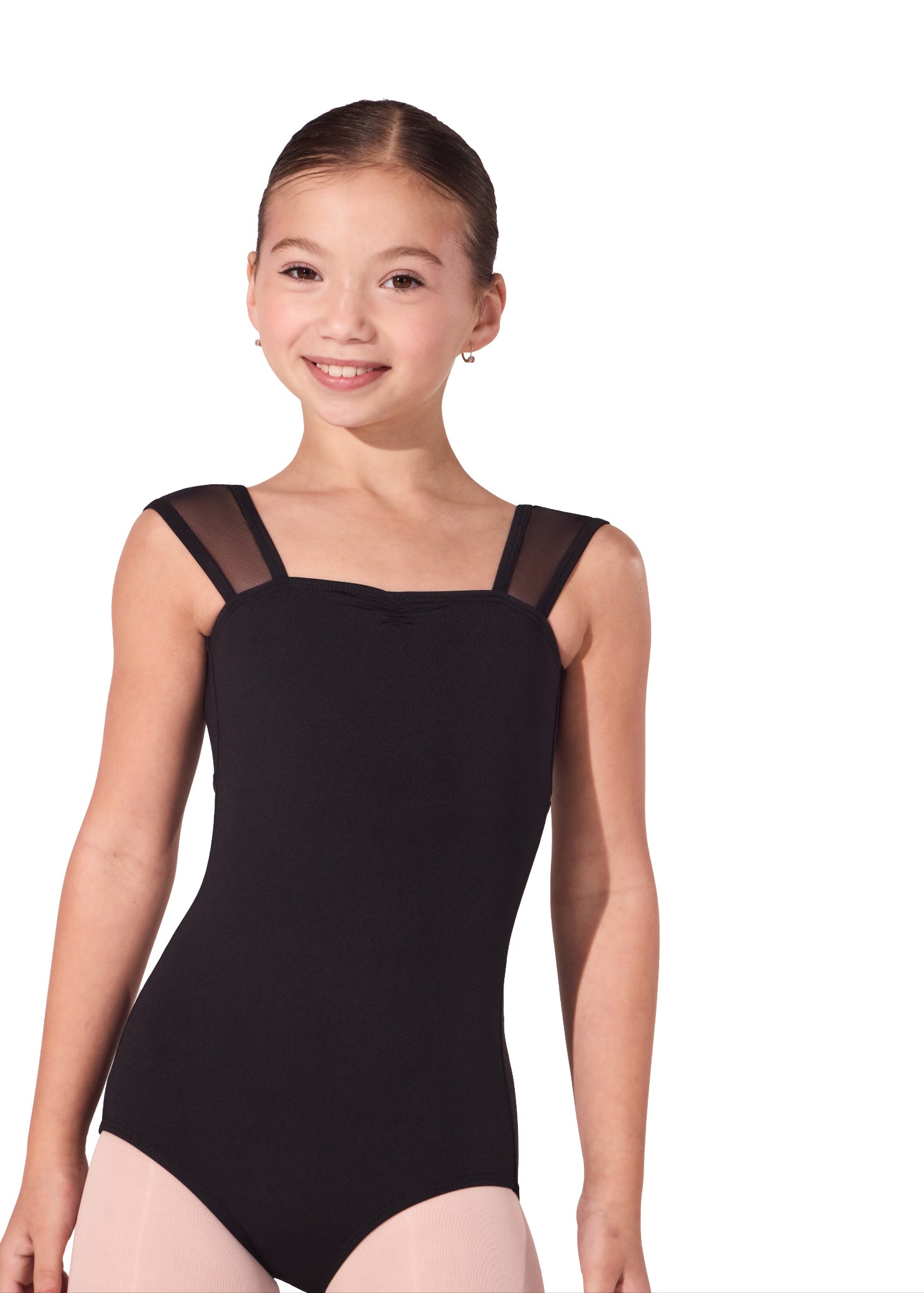 Arras Tank Leotard Black front view