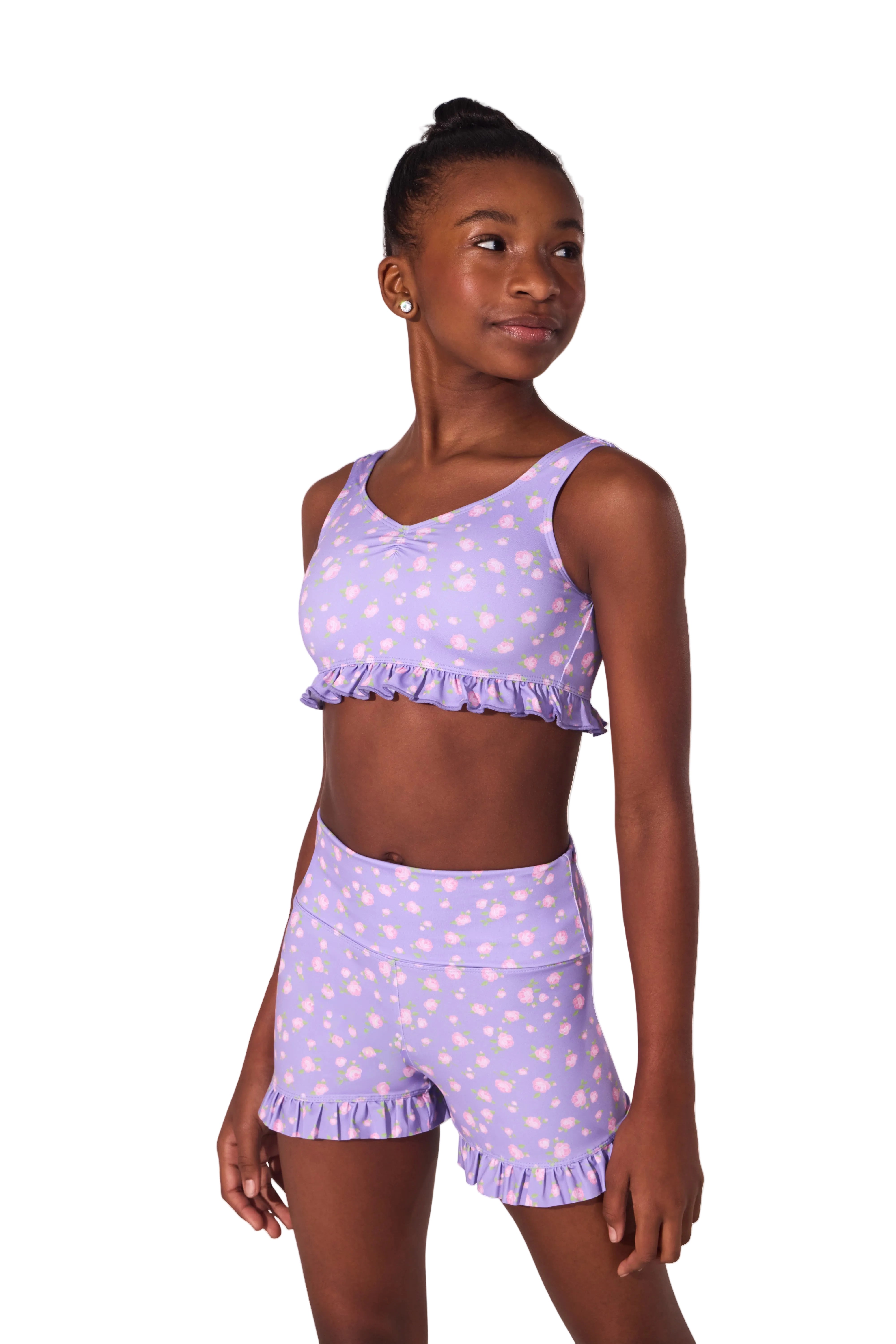 Tapestry Top Vibrant Violet front view