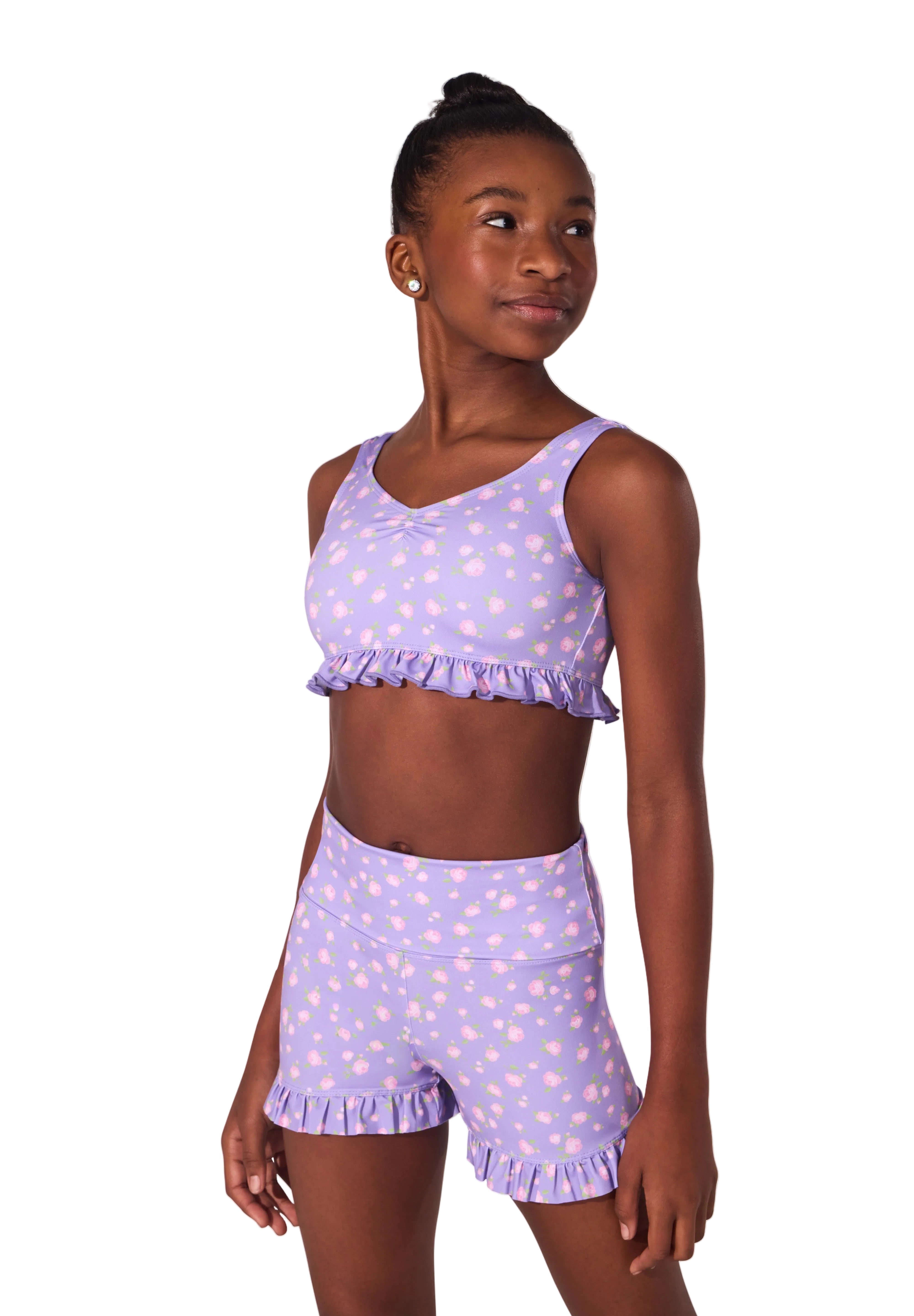 Tapestry Top Vibrant Violet front view