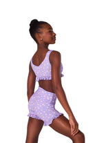 Tapestry Top Vibrant Violet back view