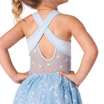Heart Shine Dress Light Blue back view