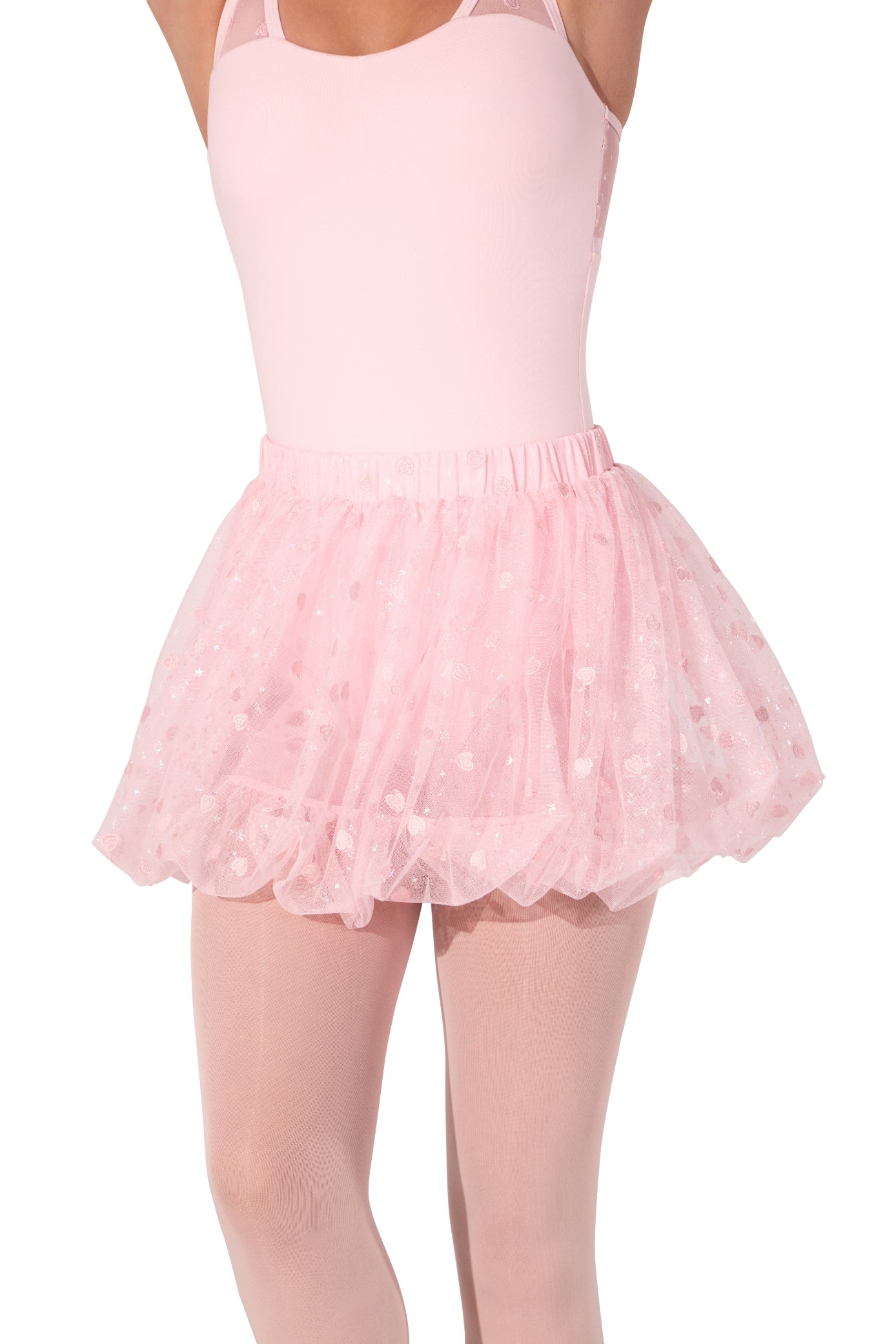 Sweet Hearts Skirt Pink front view