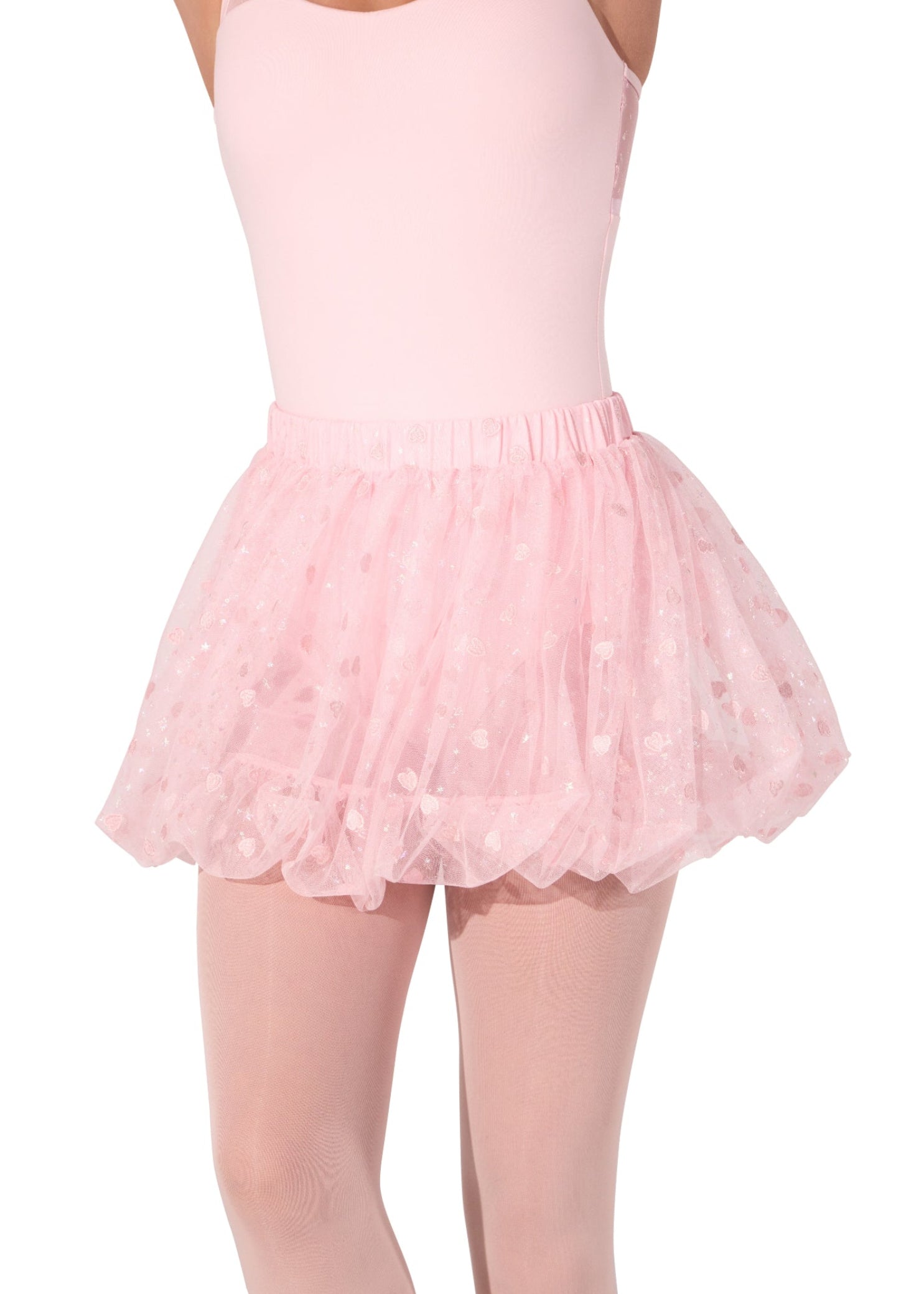 Sweet Hearts Skirt Pink front view