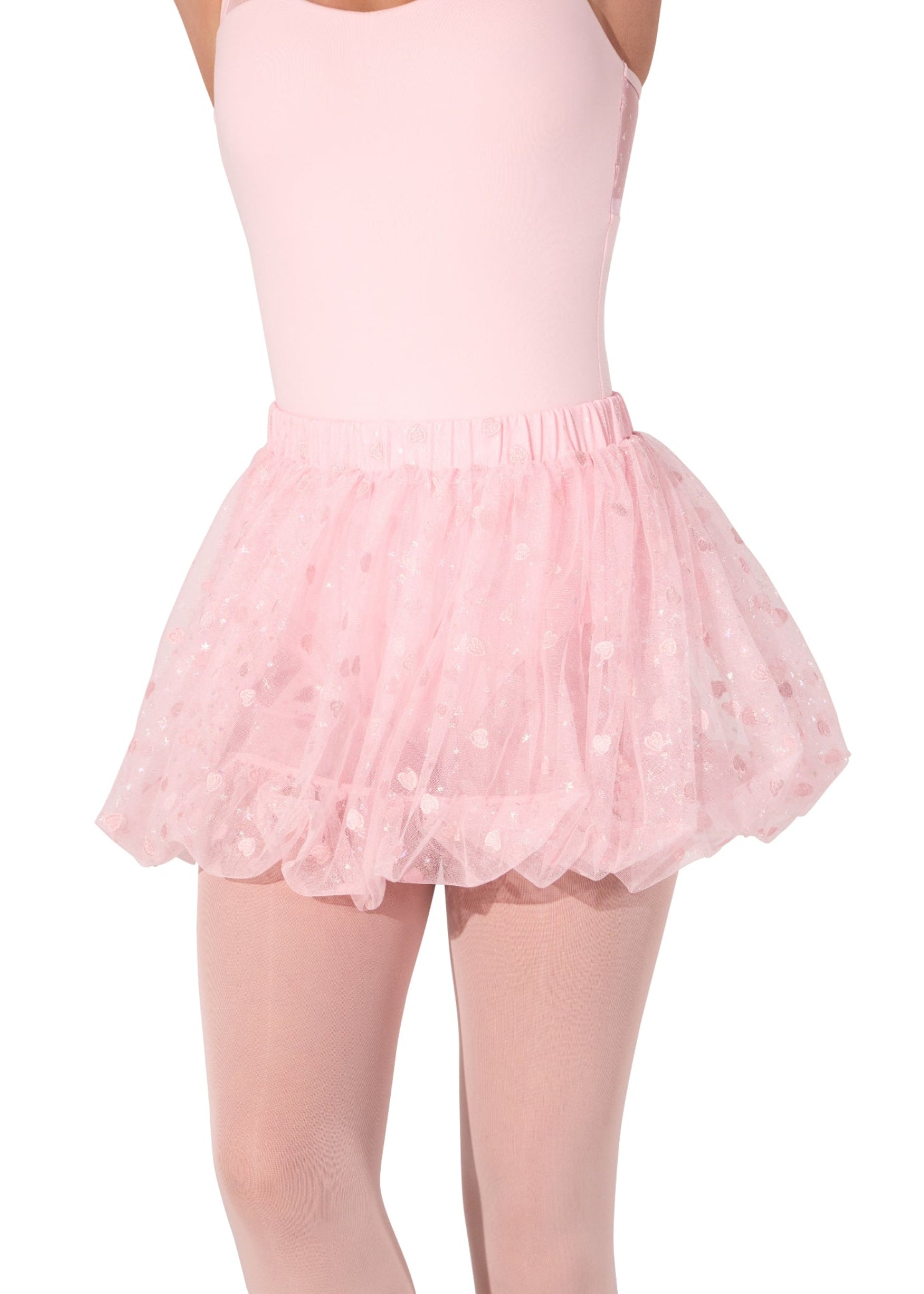 Sweet Hearts Skirt Pink front view