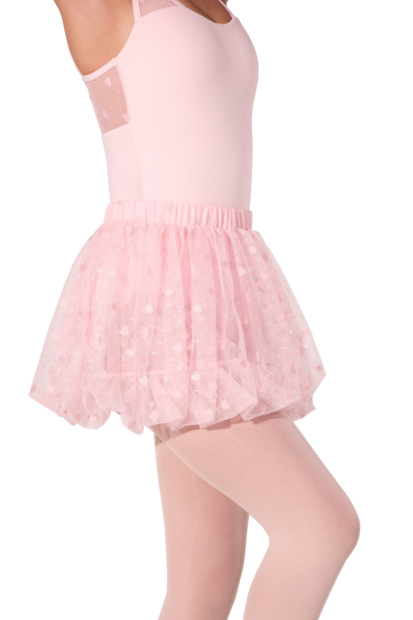 Sweet Hearts Skirt Pink side view