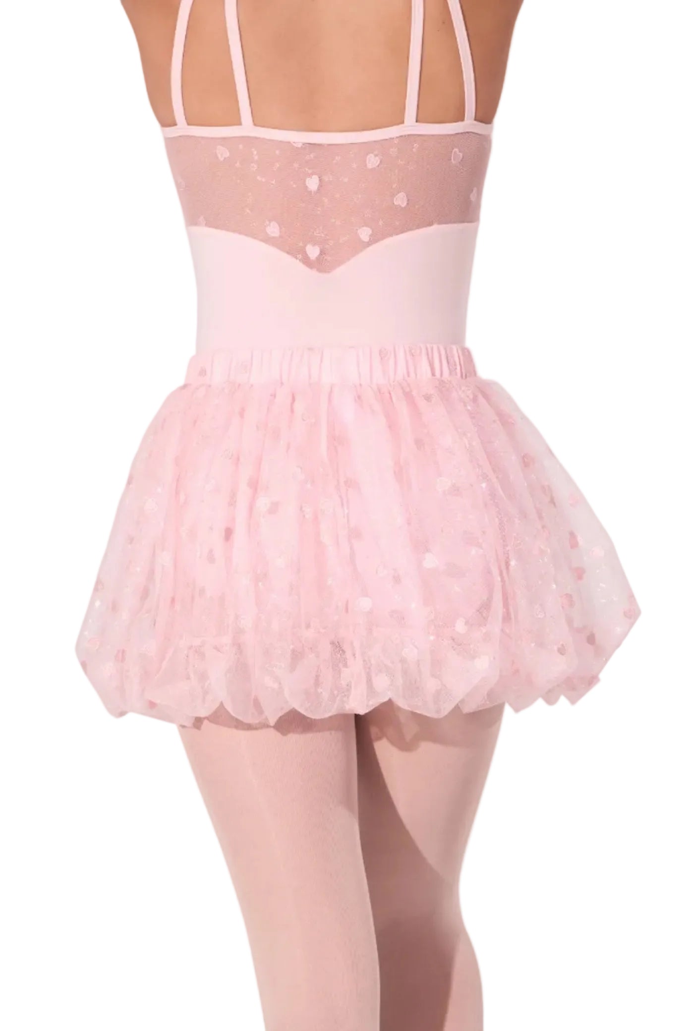 Sweet Hearts Skirt Pink back view