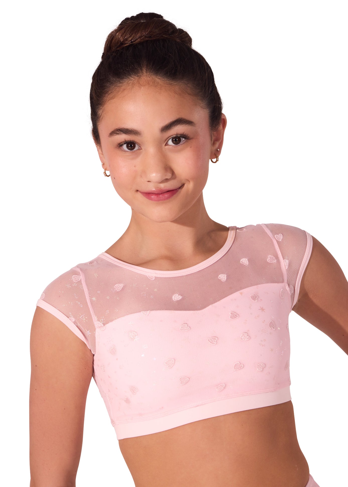 Sweet Hearts Top Pink front view