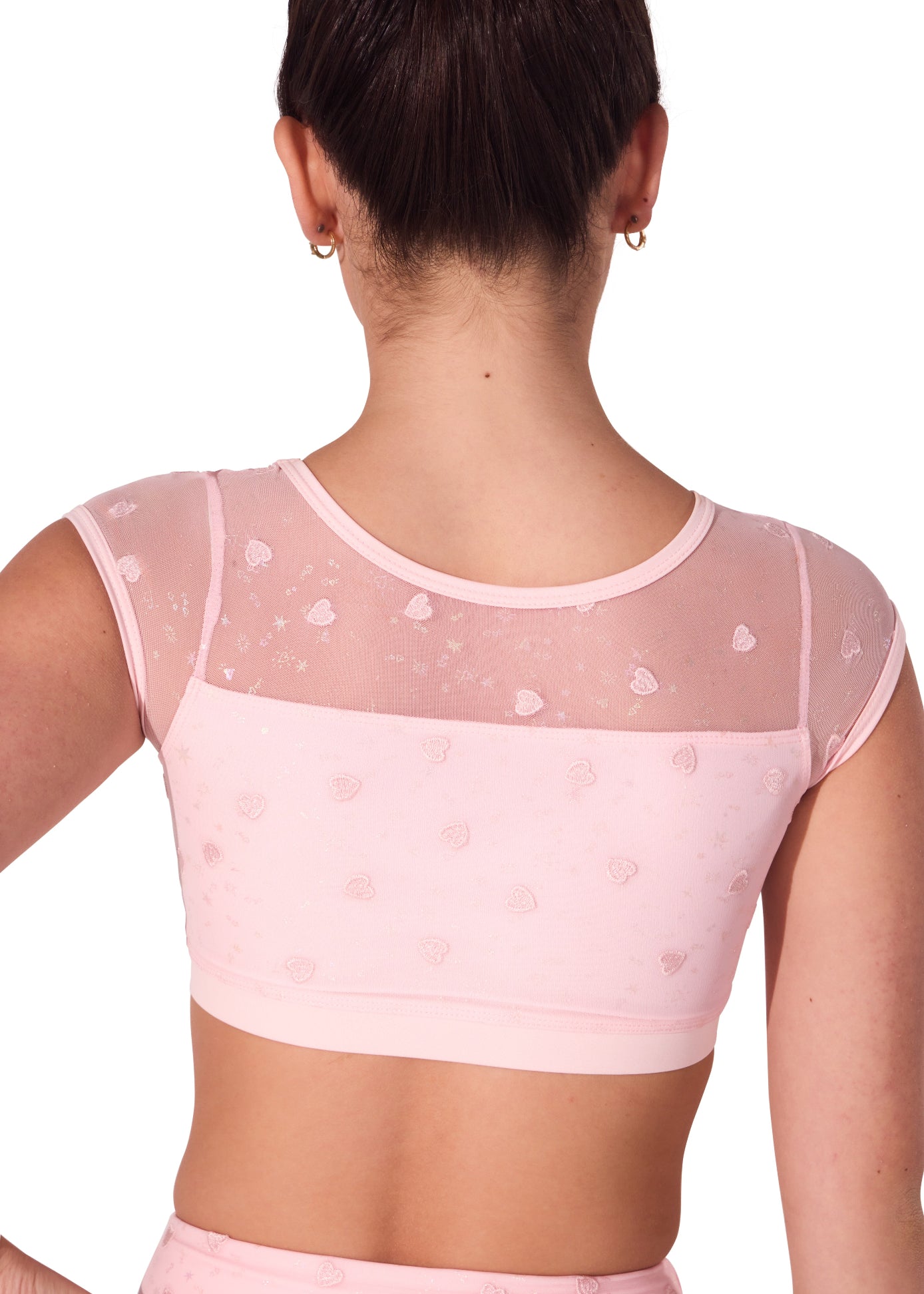 Sweet Hearts Top Pink back view