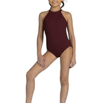 Fallon Leotard Maroon front view