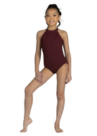 Fallon Leotard Maroon front view