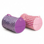 Fantasy Barrel Bag Purple and Pink front side view