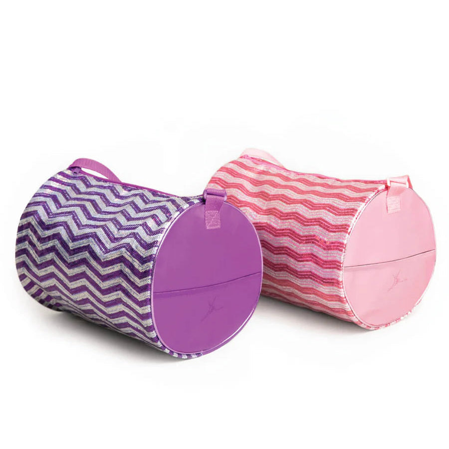 Fantasy Barrel Bag Purple and Pink front side view