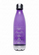 First Through Fifth Water Bottle Purple front view
