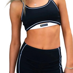 Fit Short Black + White front view