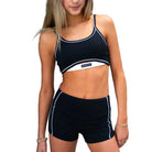 Fit Short Black + White front view